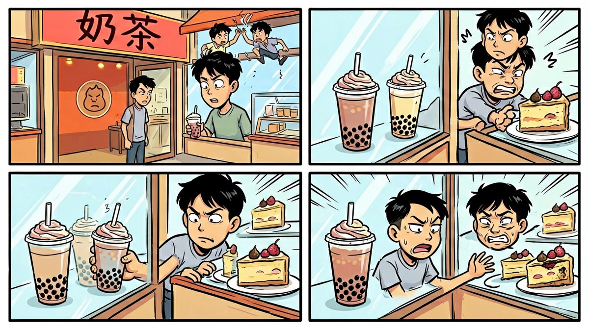 路过奶茶店，flag开始动摇