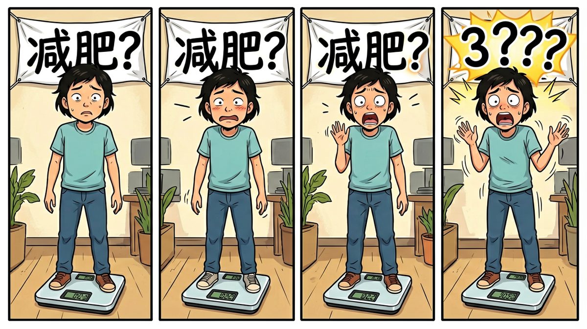 称体重发现反而更胖，flag彻底粉碎