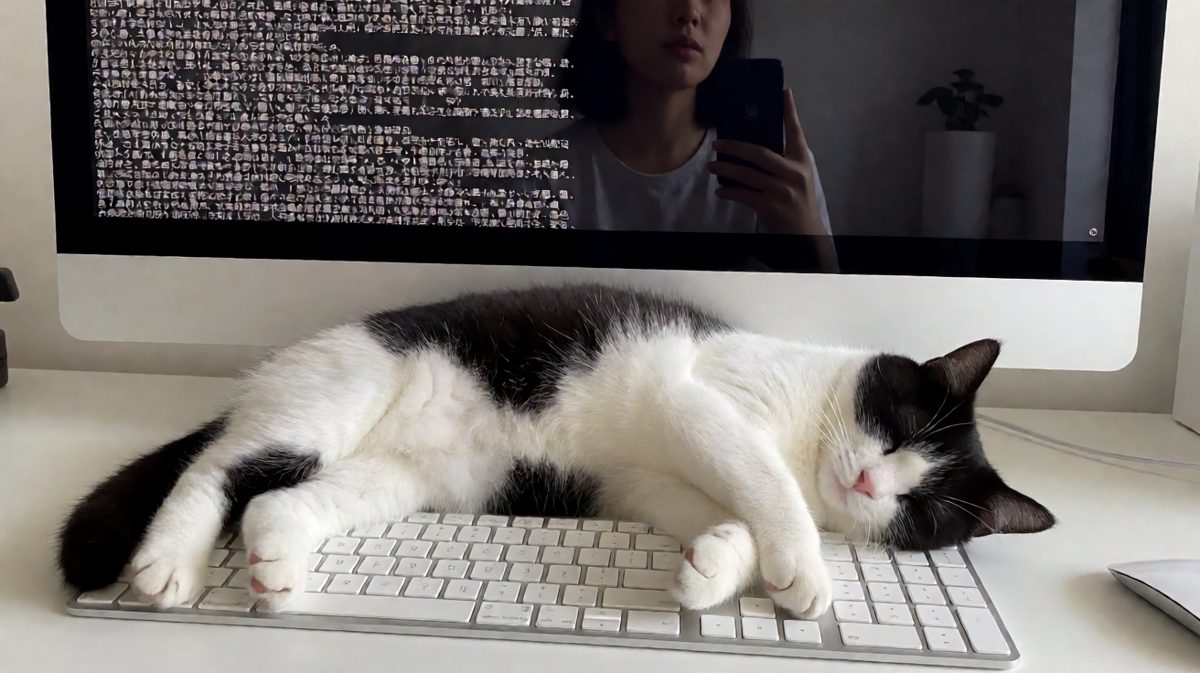 猫主子觉得你工作太忙，贴心地帮你'处理'文件