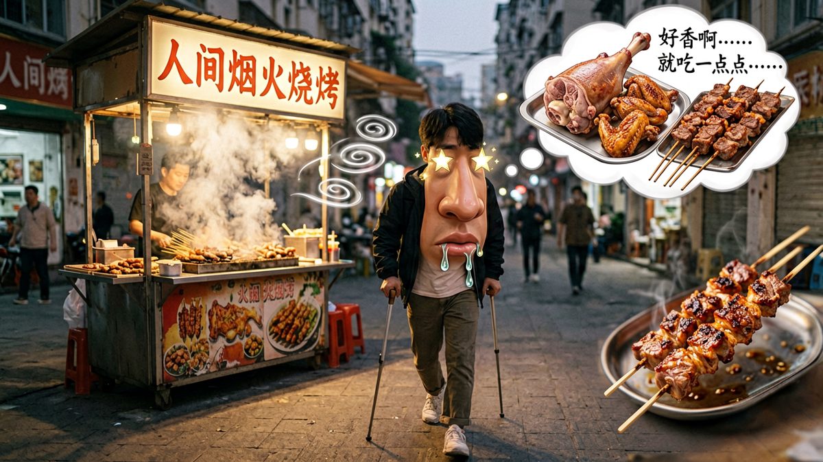 路过烧烤摊的那一刻，灵魂开始动摇。