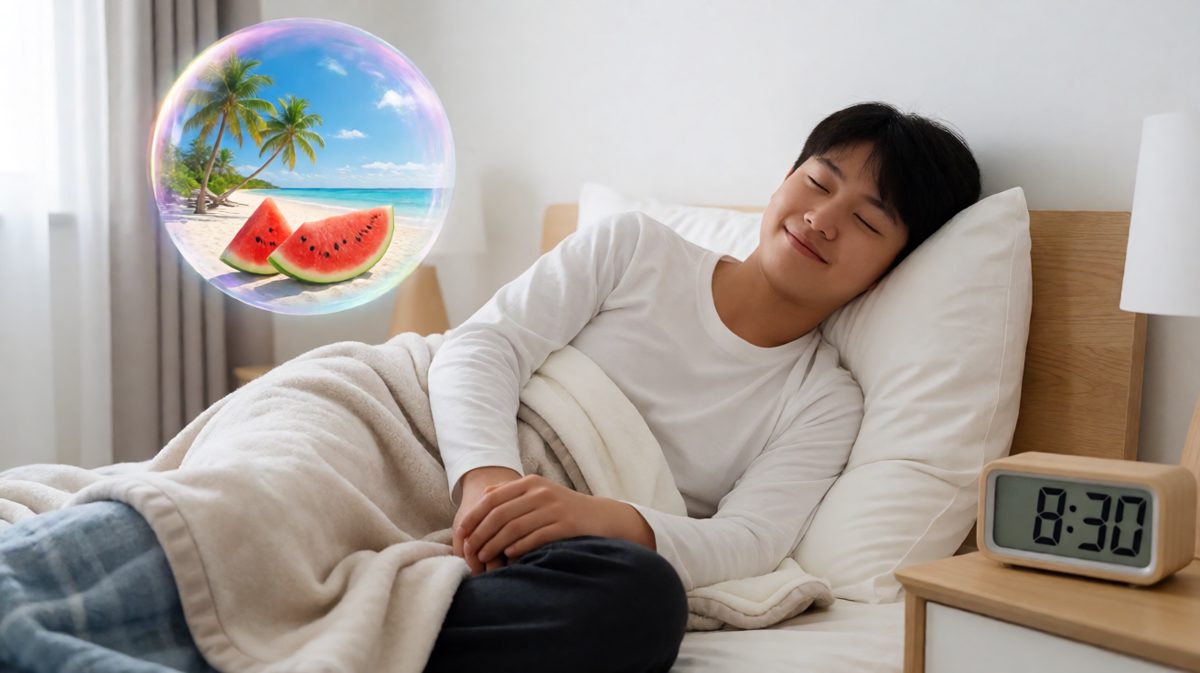 梦境中：夏威夷海滩，椰汁西瓜，美美哒~