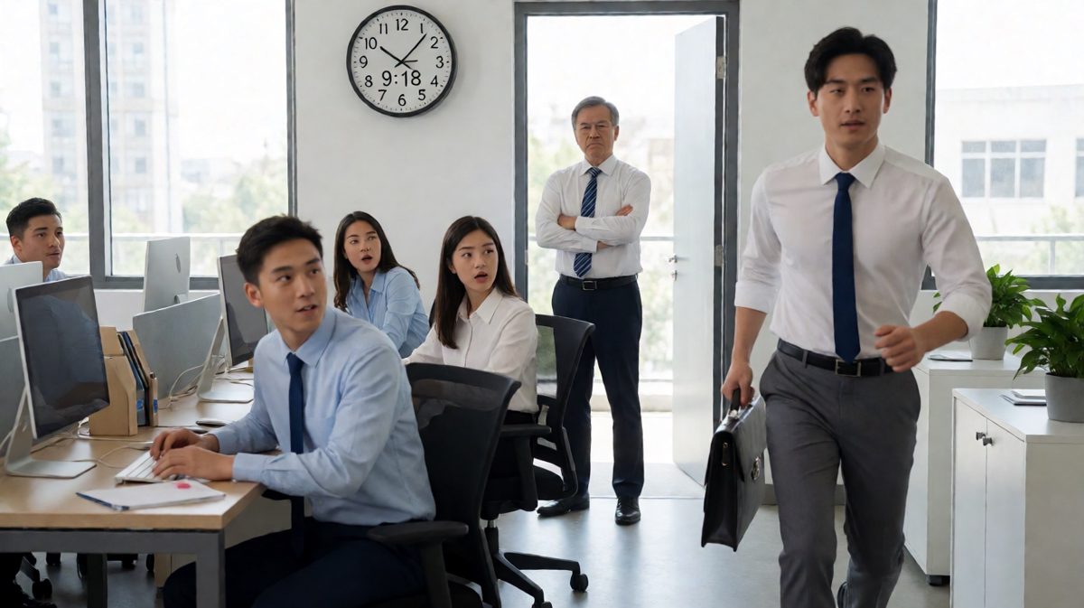 狂奔到公司，全员注目礼，老板的微笑……很致命。