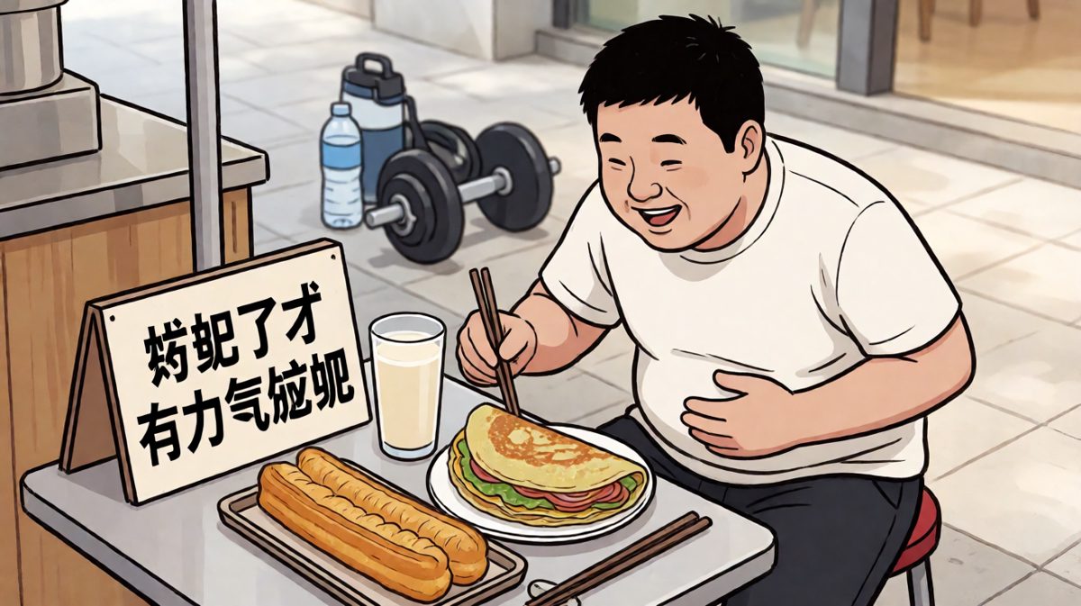 吃饱了再跑——明天再说