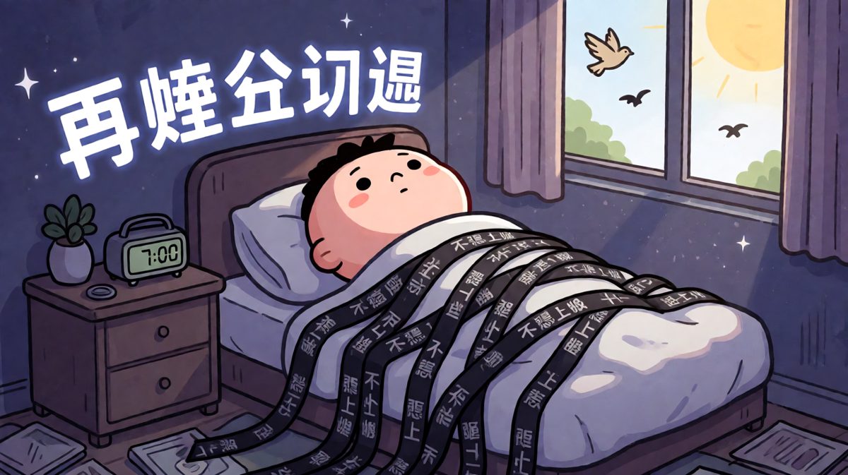 周一早晨的我，身体在床上，灵魂还在梦里