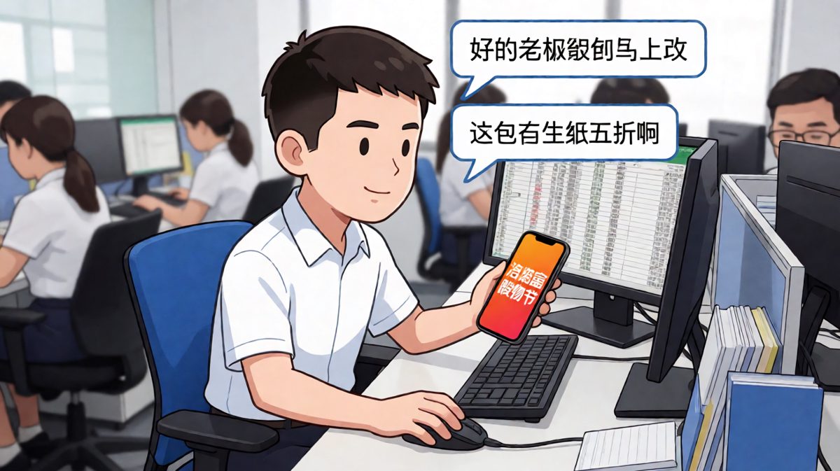 上班摸鱼的最高境界：表面认真工作，内心购物车已结算