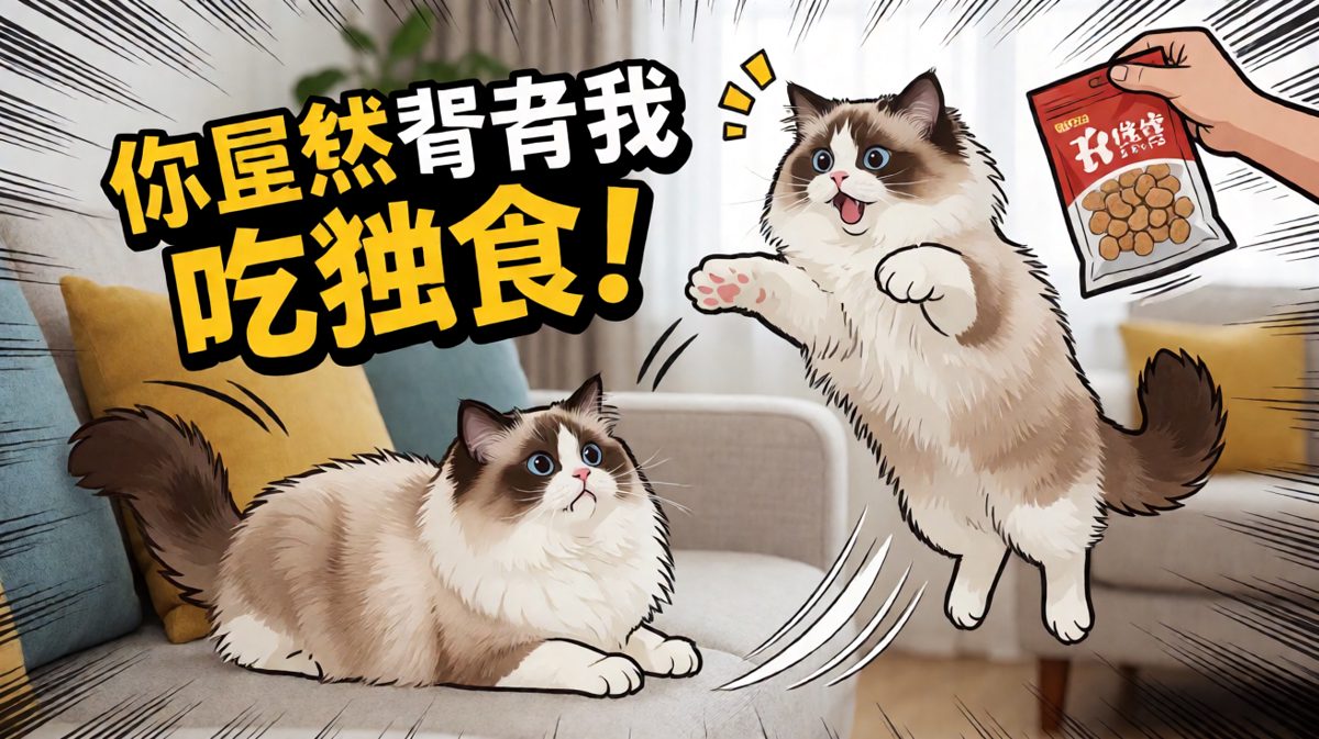 布偶猫听到开罐头的声音，演绎了什么叫'瞬间激活'