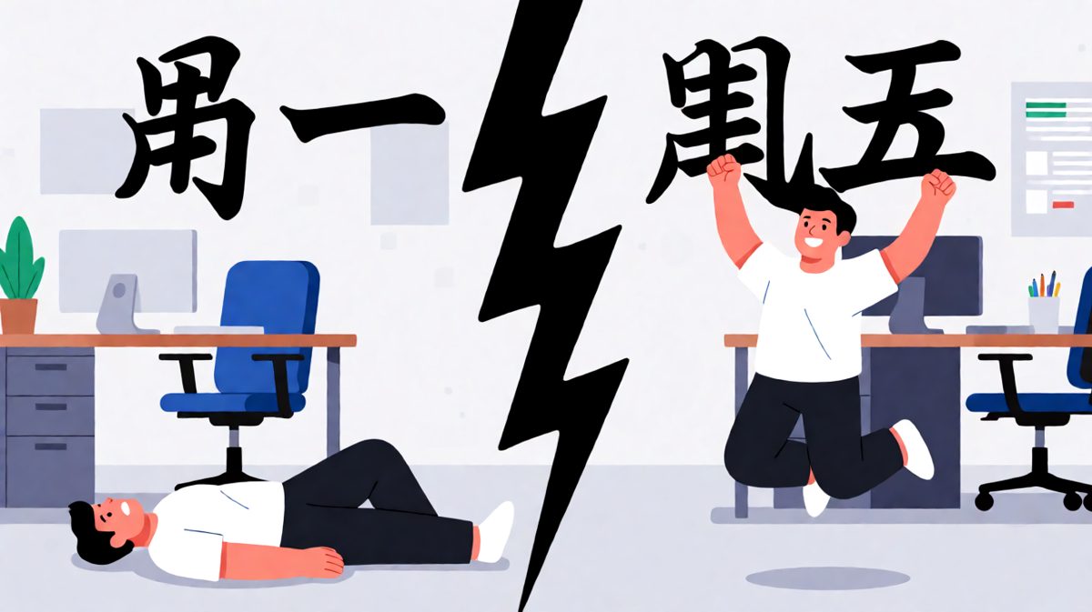 周一的我 vs 周五的我，同一具身体不同精神状态
