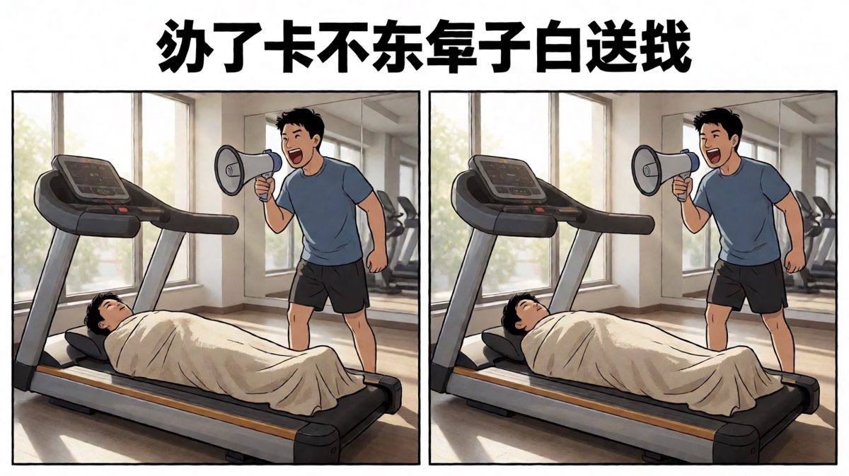 健身卡办完的第一天：我已经浪费了