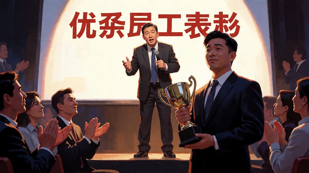 老板：今年最佳加班奖颁发给小李！员工：可我……我每天都准时下班啊！老板：那就是最佳准时下班奖！
