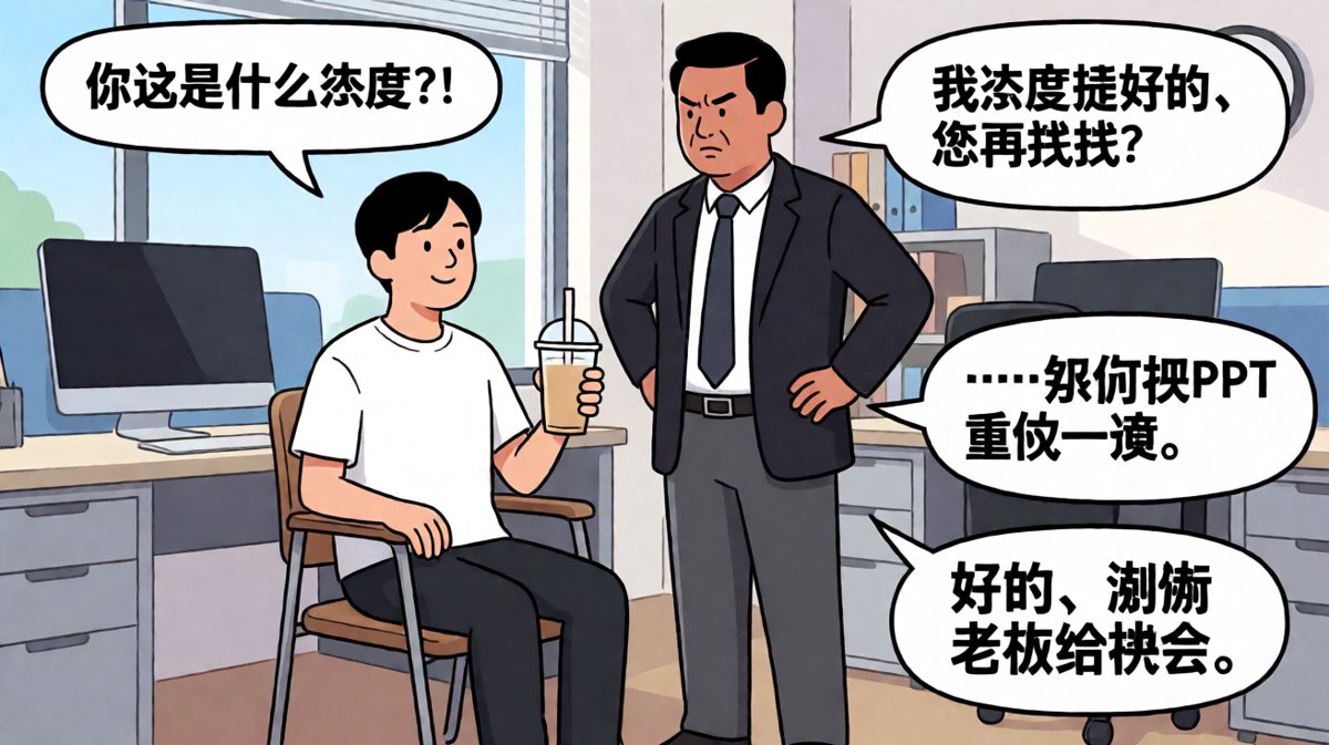用'谢谢老板'优雅化解一切不满。