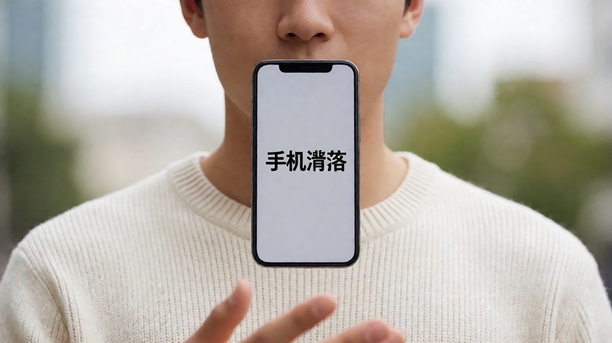 手机脱手而去的瞬间