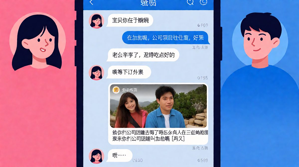 加班？明明是三亚团建，直男的谎言总是漏洞百出