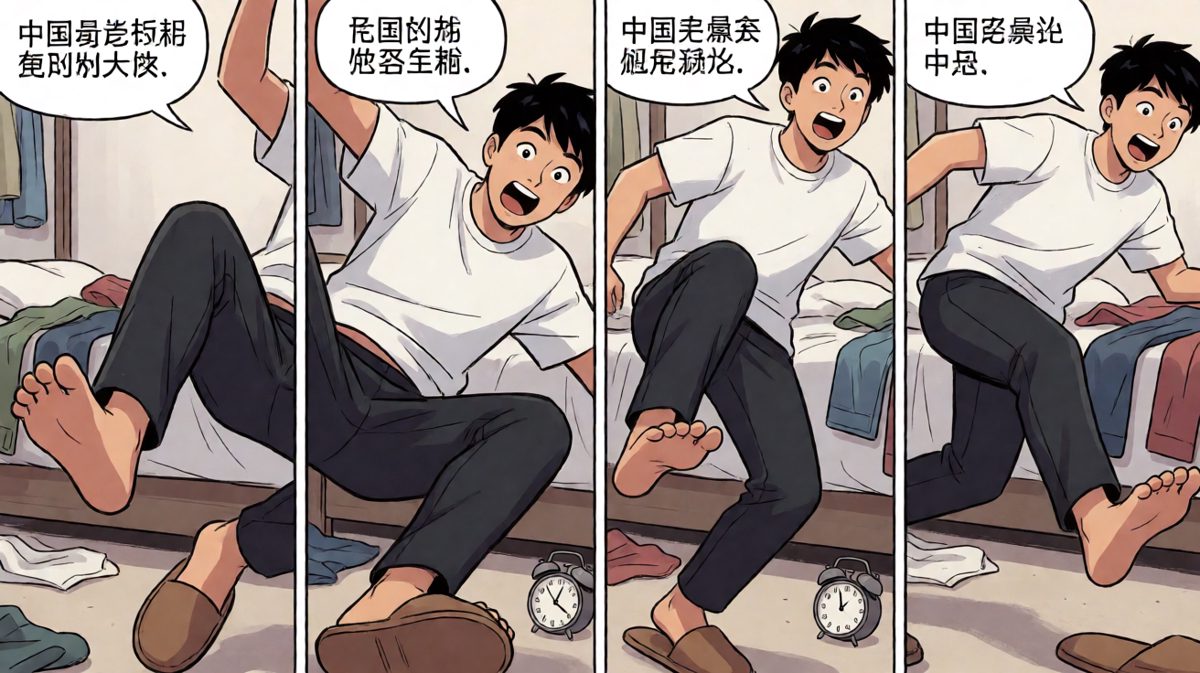 起床第一步就摔了