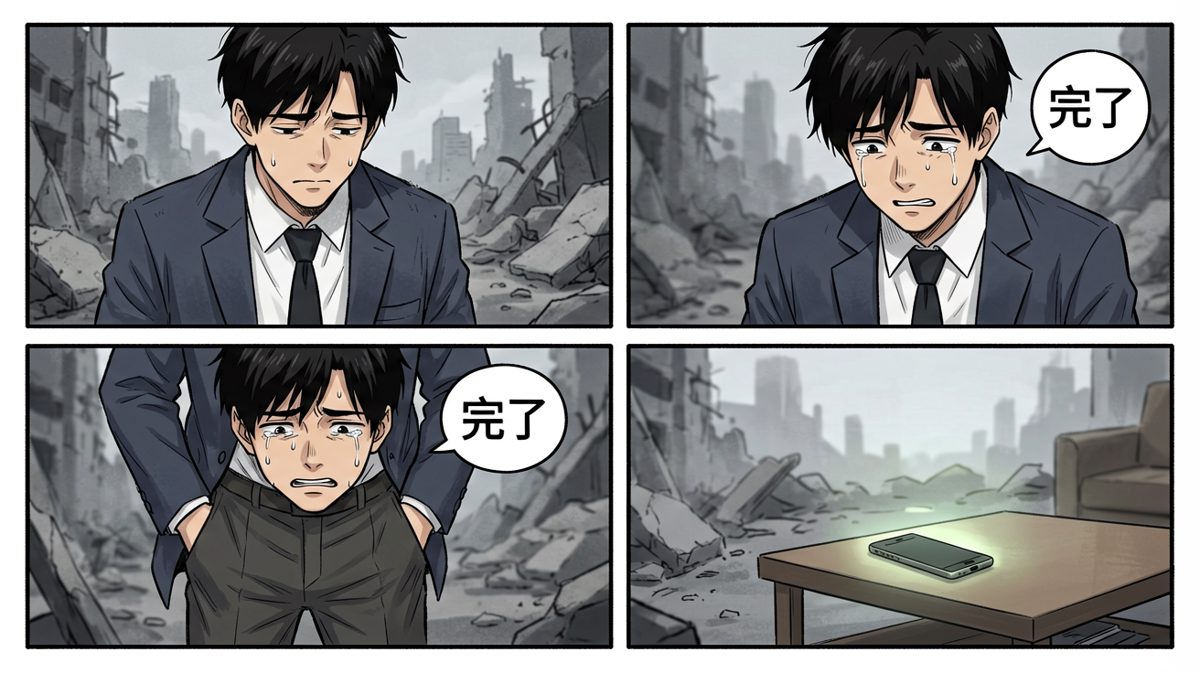 站在街头，人生失去了意义