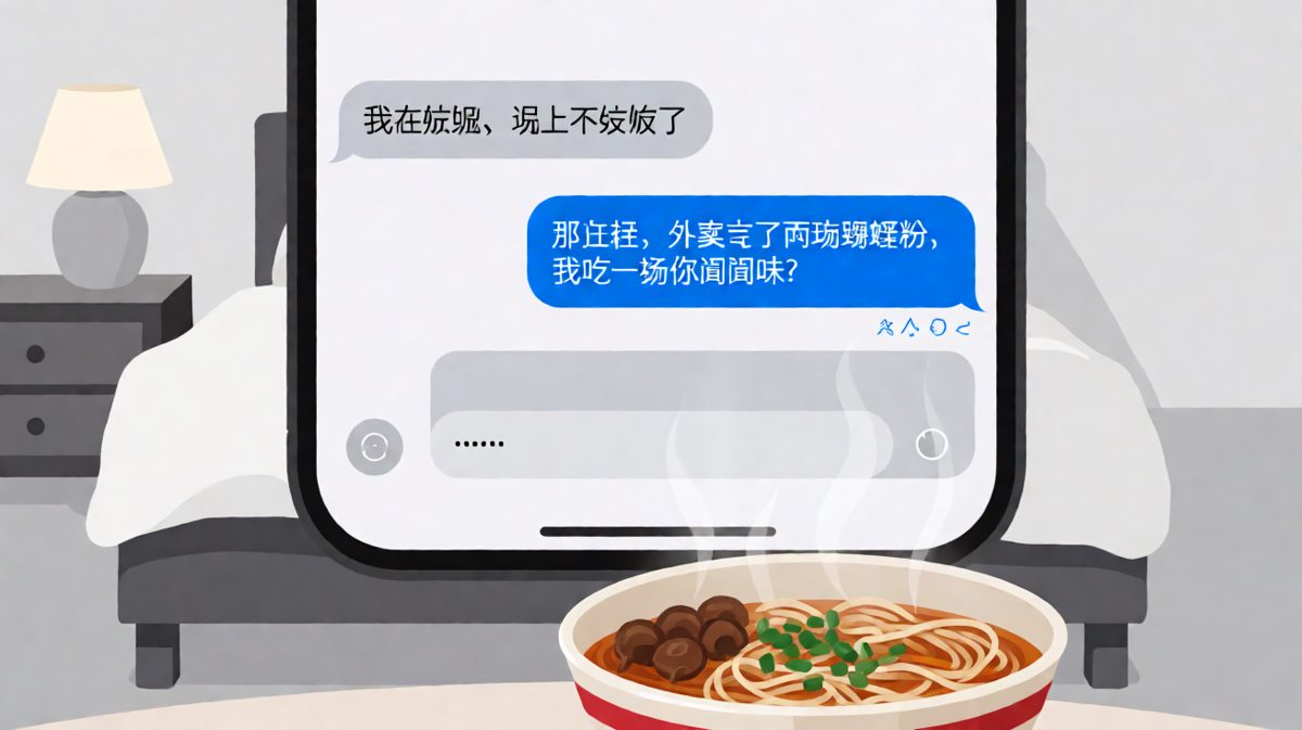 女生说减肥，男生反手点了两碗螺蛳粉让她闻味