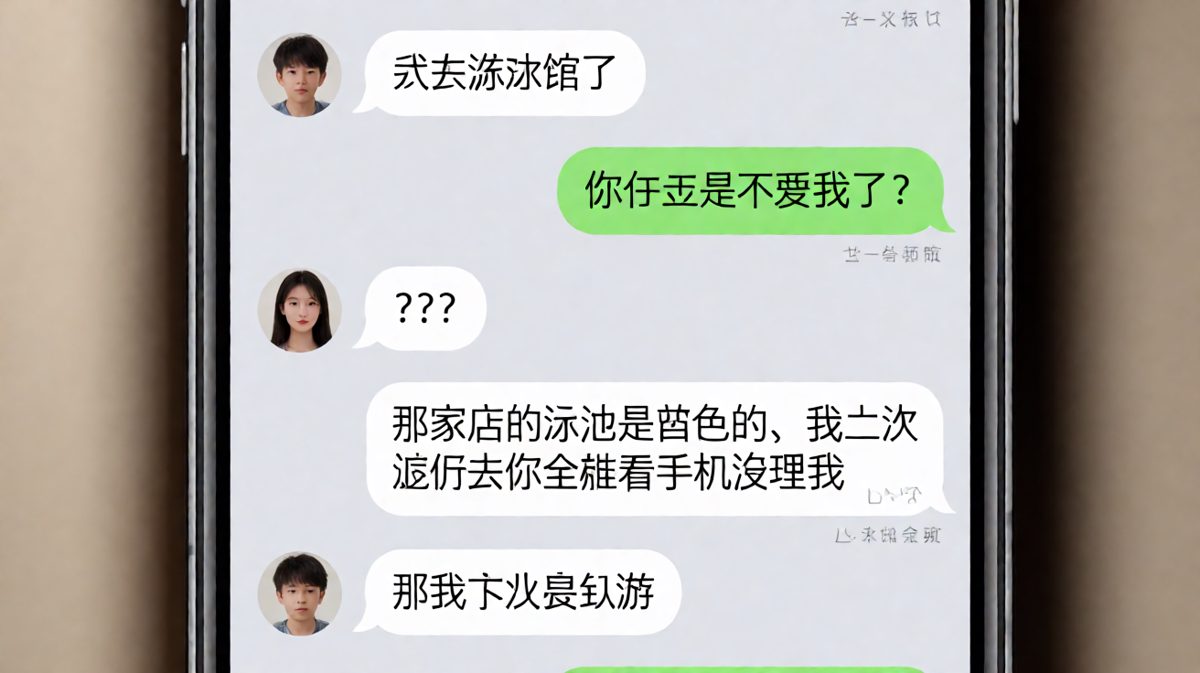 游泳引发的误会与反转