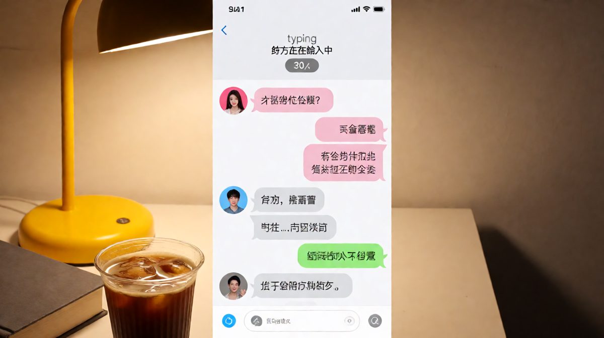 男朋友谎称加班，结果女方用公司群照片当场拆穿，男方最后靠一句「但我爱你的心是真的」强行收尾。