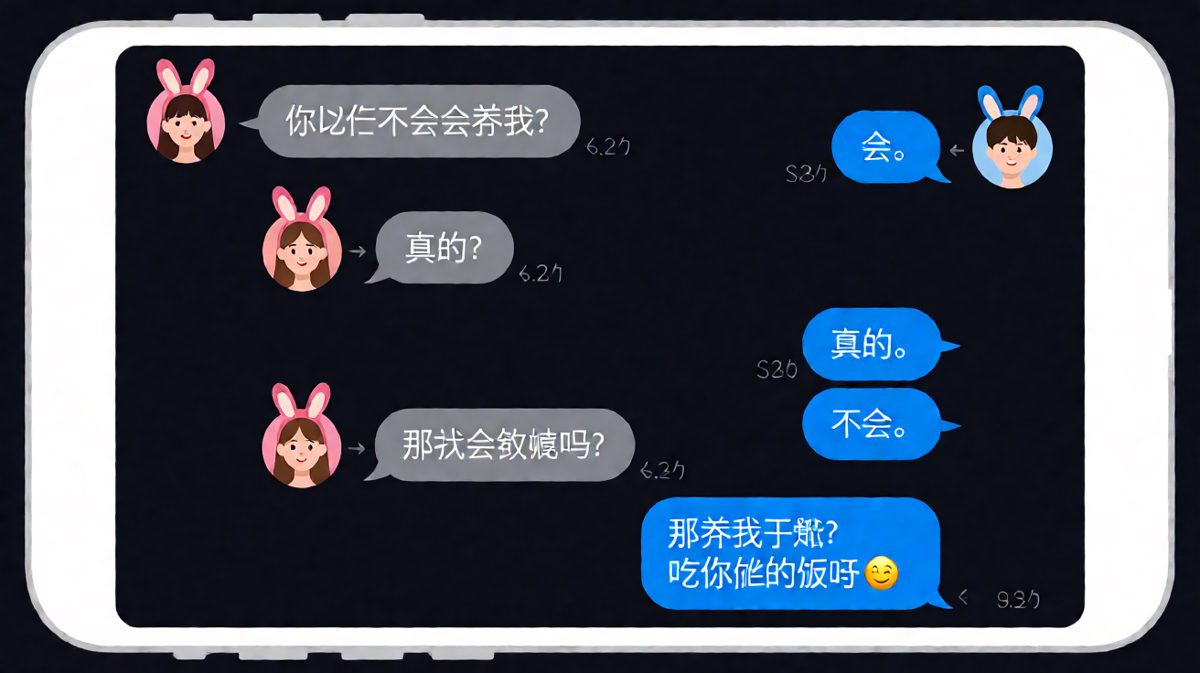「那我养你啊」的经典反转——只会吃不会做