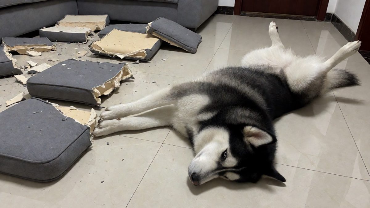 狗：不是我拆的，是沙发先动的手