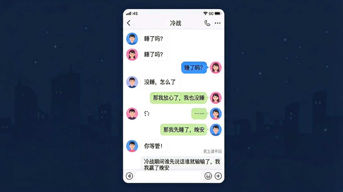 冷战三年谁先说话谁就输了