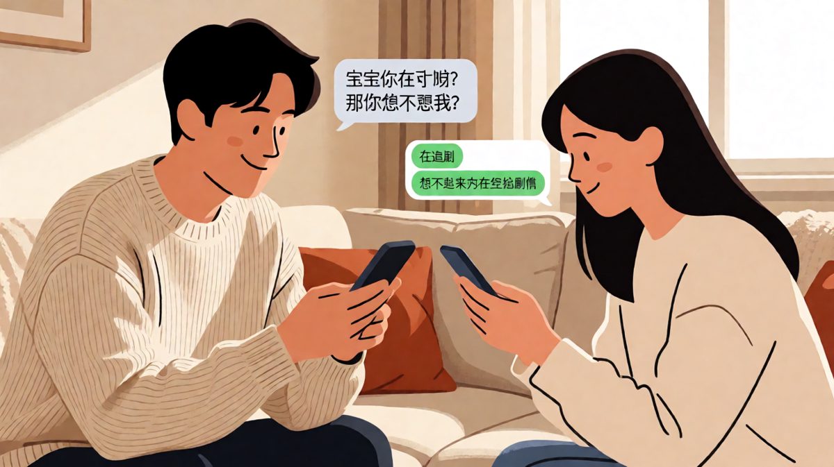 你在干嘛→追剧→想你→想不起来