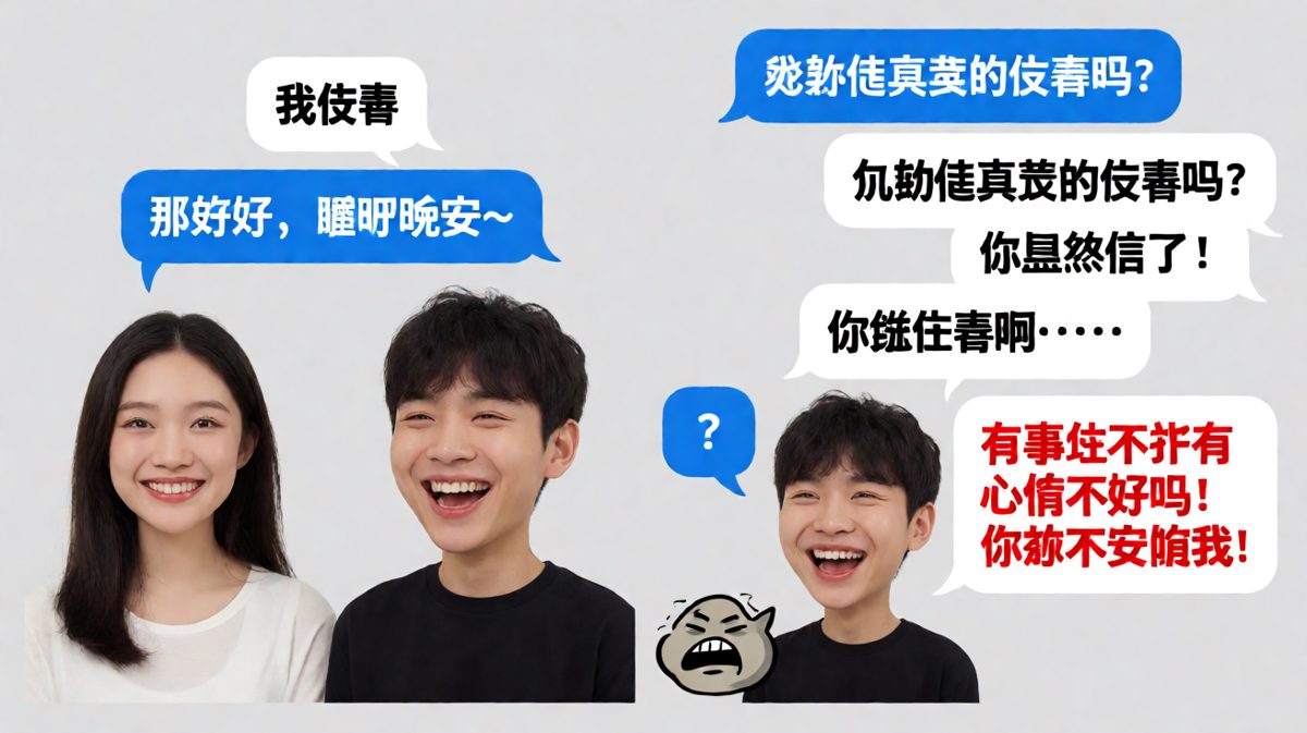 场景二：「我没事」等于大事不妙