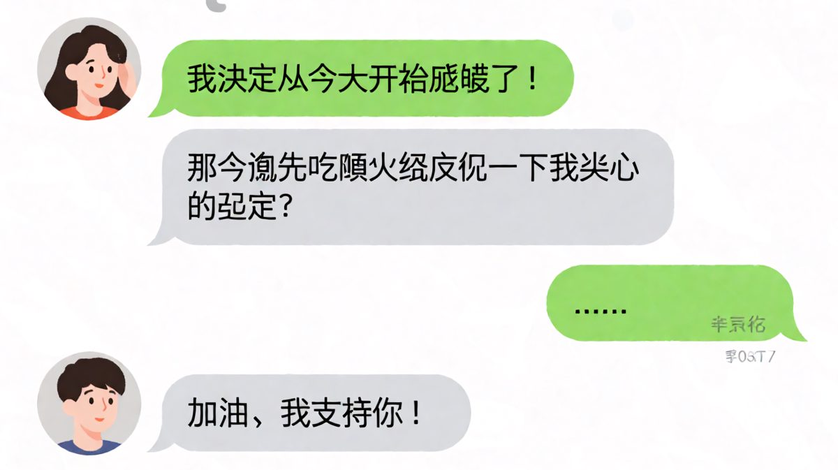 减肥的第一步：庆祝决心