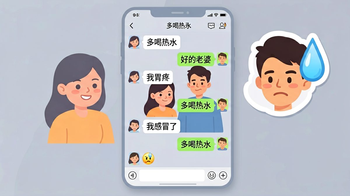 多喝热水——男生永恒不变的神回复