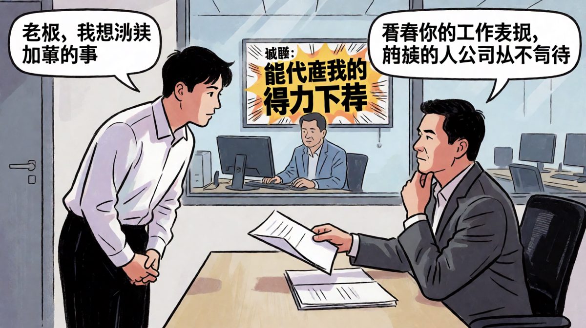 加薪要看在能力——而老板正招聘能代替我的人