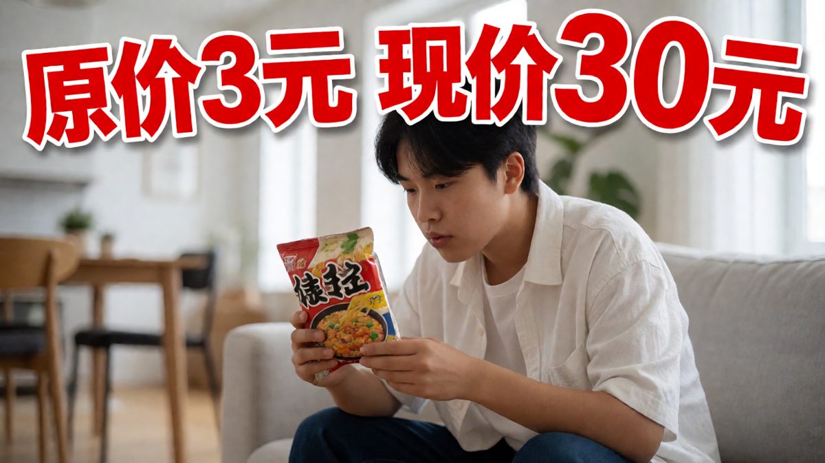 等等……泡面从3块涨到了30块？！