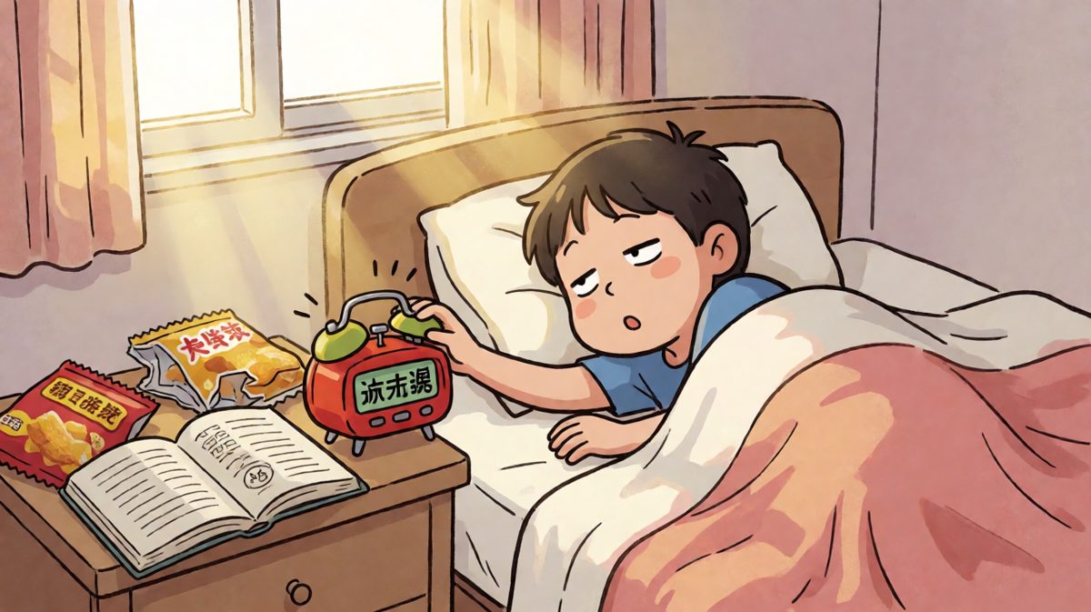 闹钟响了第十遍，我还是选择再睡五分钟