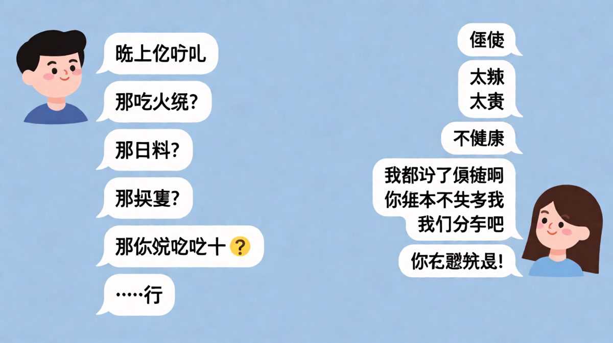 随便这两个字是情侣间最难解的题