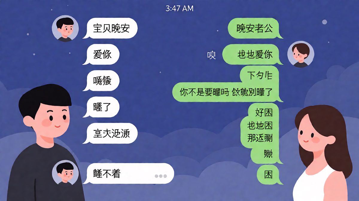 嘴上说着晚安身体却很诚实地熬到凌晨