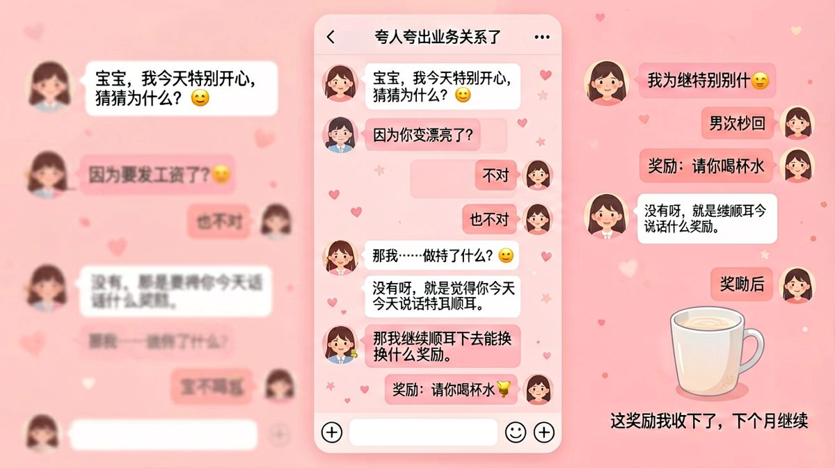 夸人也能夸出'业绩'，男友反向薅羊毛的甜蜜日常