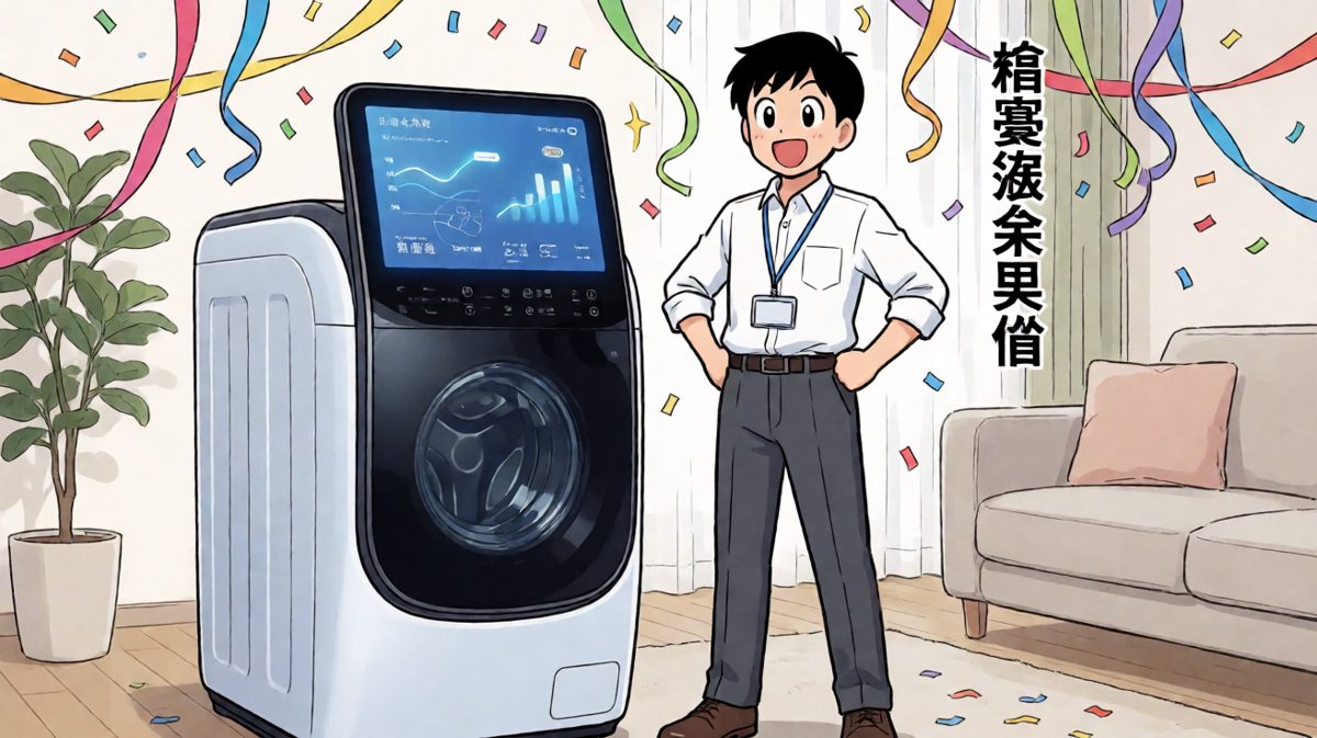 第一格：满怀期待地拆箱智能洗衣机