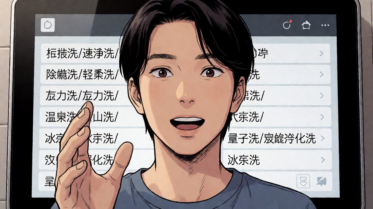 第二格：洗衣机的功能多到让人选择困难症发作