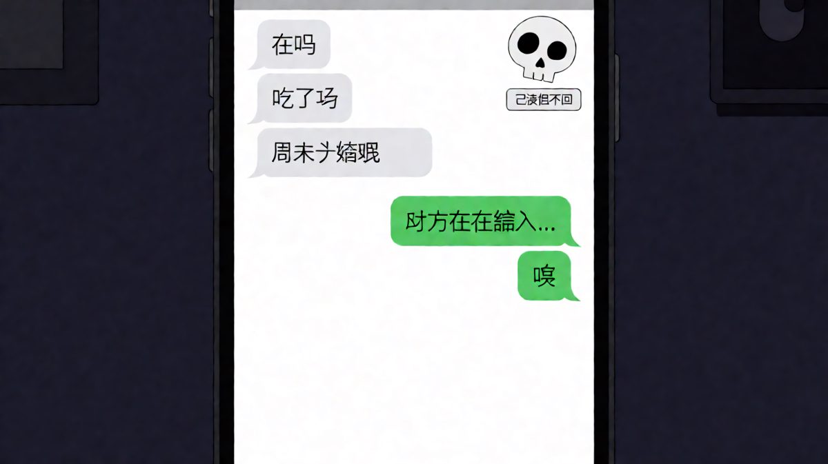 已读不回的潜台词是：我已离线，有事烧纸