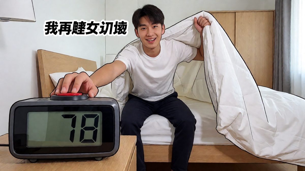 关掉闹钟的瞬间，我以为我赢了。