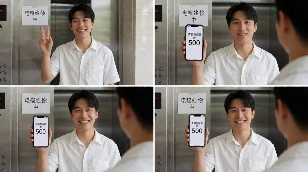 清晨打卡，步数还差500步，势在必得！