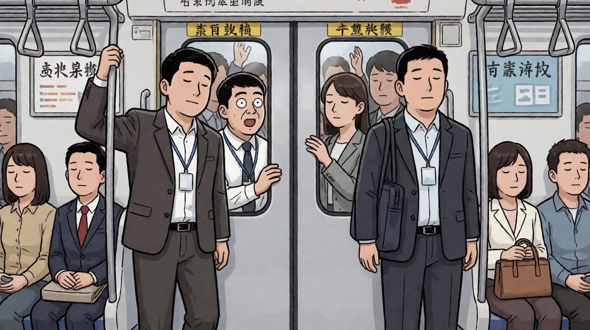 挤上了，但好像有点不一样