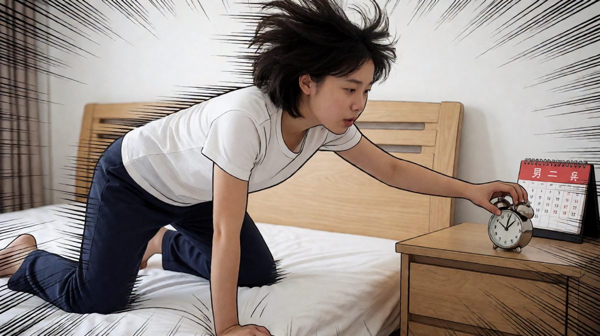 一睁眼发现要迟到了！