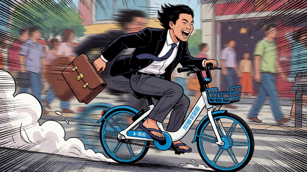 一路狂飙冲向公司！