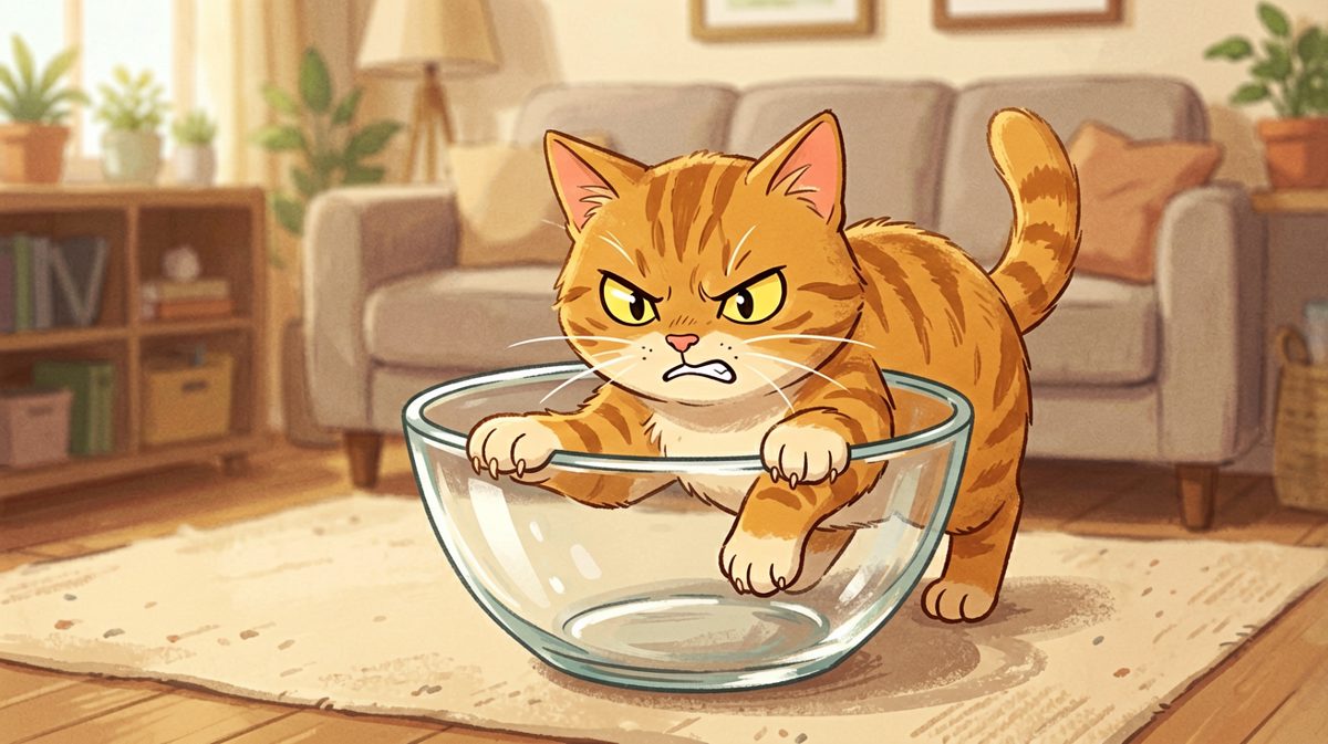猫：只要我够瘦，碗就困不住我