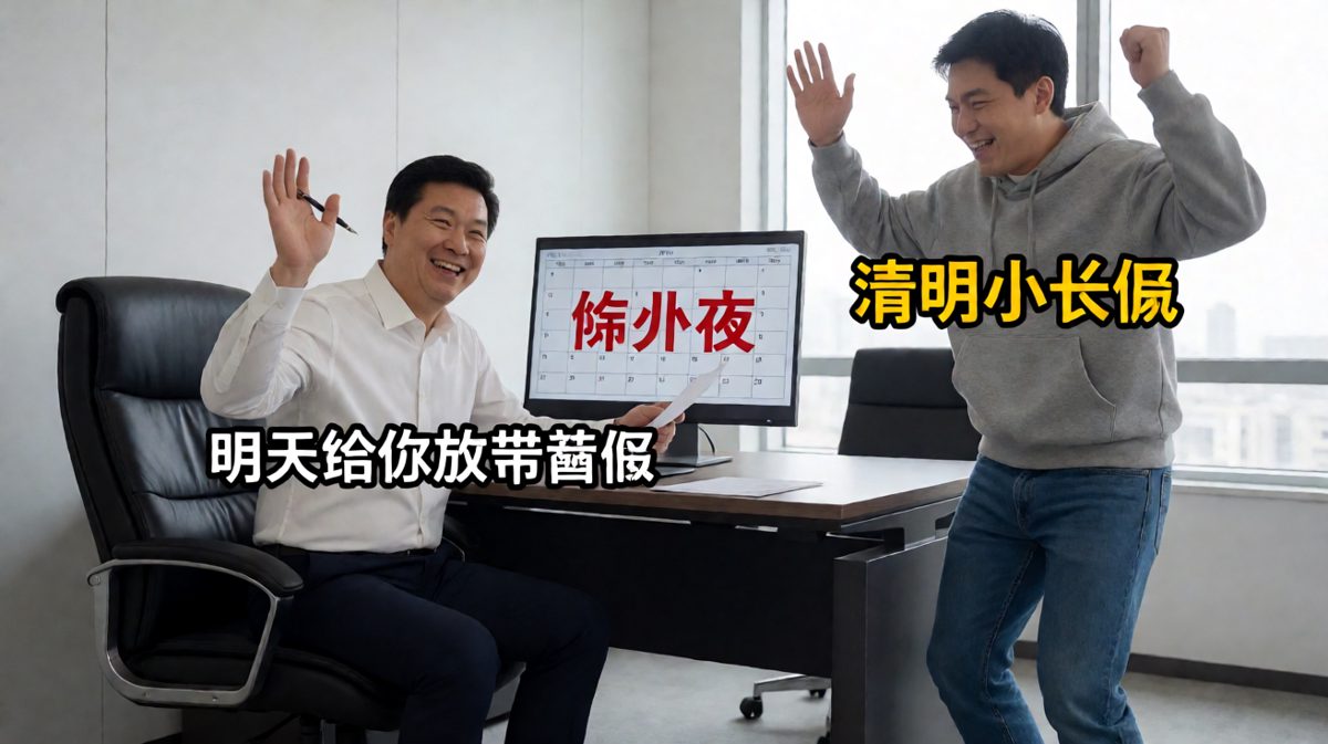 老板说带薪假，假期是除夕夜