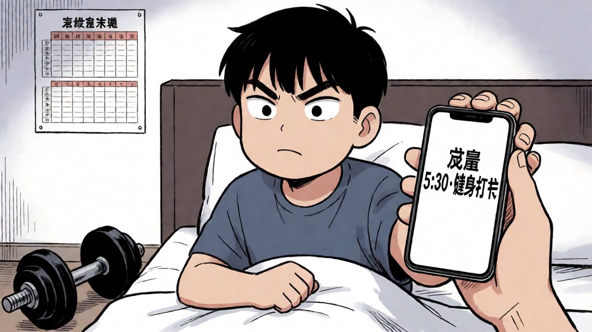 深夜立志：5点起床，练出腹肌！