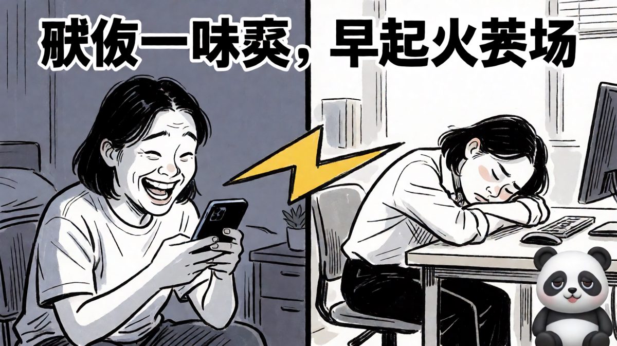 熬夜一时爽，早起火葬场