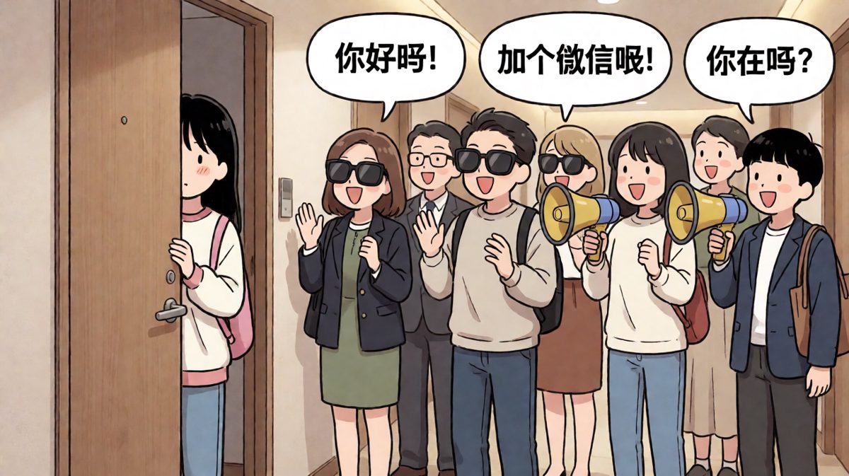 社恐人士的每日噩梦：遇到热情的人