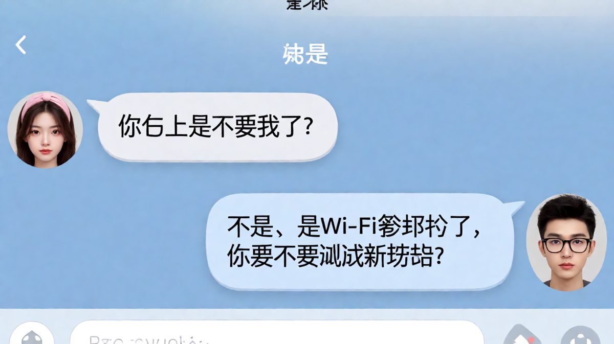 女生试探爱意，男生用Wi-Fi密码神转折