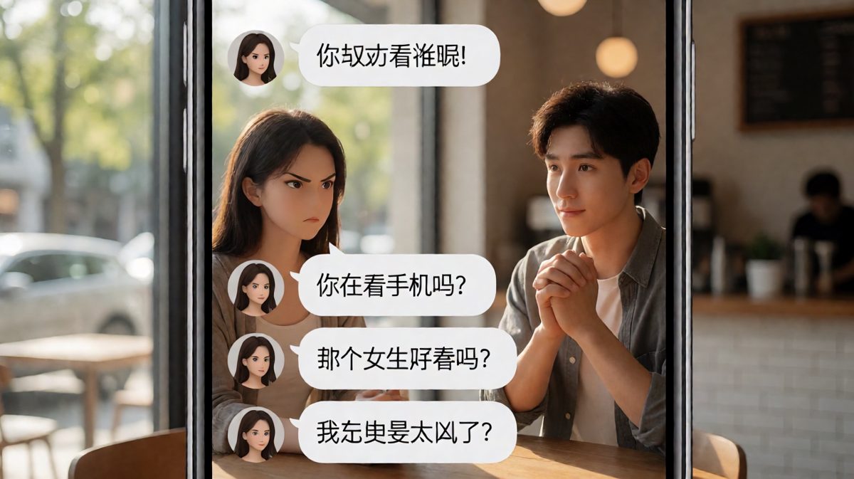 女生三连追问，男生一句话破功
