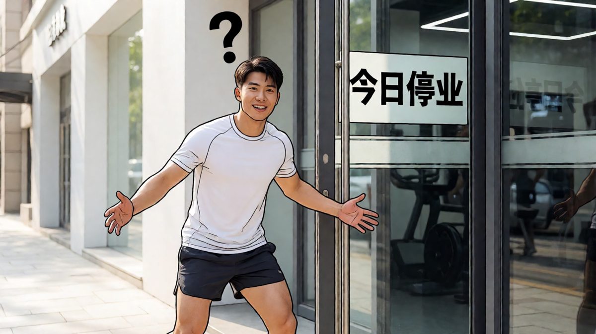 第2格：健身房居然关门了